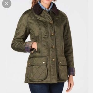 BARBOUR Beadnell Polarquilt Jacket in Olive